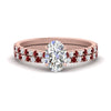 Load image into Gallery viewer, french-pave-oval-petite-ruby-wedding-ring-set-in-FD9918OVGRUDRANGLE3-NL-RG-B1