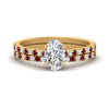 Load image into Gallery viewer, french-pave-oval-petite-ruby-wedding-ring-set-in-FD9918OVGRUDRANGLE3-NL-YG-B1
