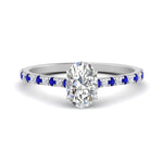 Load image into Gallery viewer, french-pave-oval-petite-sapphire-engagement-ring-in-FD9918OVRGSABLANGLE3-NL-WG
