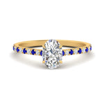 Load image into Gallery viewer, french-pave-oval-petite-sapphire-engagement-ring-in-FD9918OVRGSABLANGLE3-NL-YG