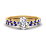 Load image into Gallery viewer, french-pave-oval-petite-sapphire-wedding-ring-set-in-FD9918OVGSABLANGLE3-NL-YG-B1
