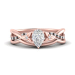 Load image into Gallery viewer, french-pave-pear-contour-black-diamond-wedding-band-in-rose-gold-FD9986B1PEGBLACK-NL-RG
