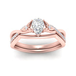Load image into Gallery viewer, french-pave-pear-contour-diamond-wedding-band-in-rose-gold-FD9986B1PE-NL-RG
