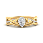Load image into Gallery viewer, french-pave-pear-contour-diamond-wedding-band-in-yellow-gold-FD9986B1PE-NL-YG
