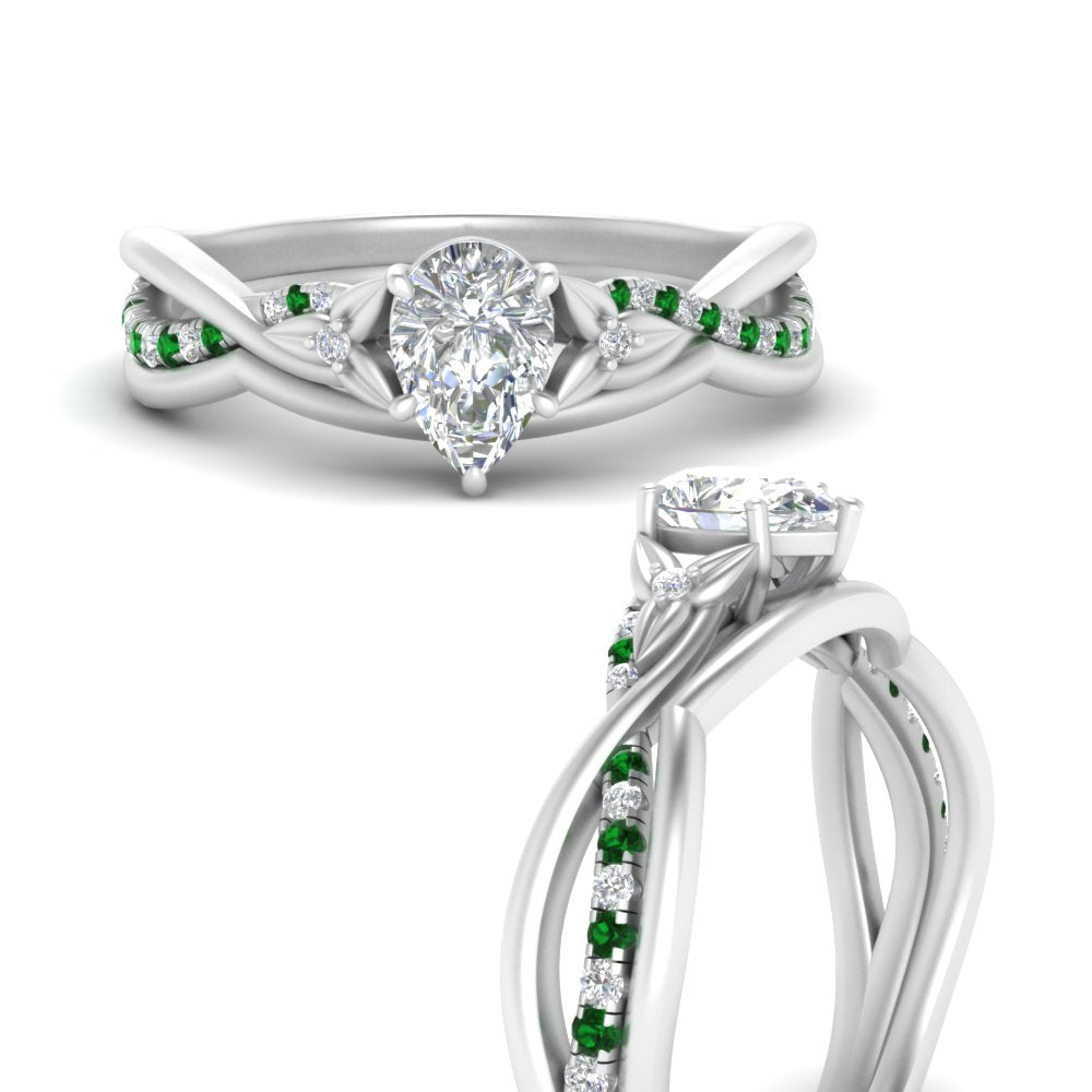 french-pave-pear-contour-emerald-wedding-band-in-white-gold-FD9986B1PEGEMGR-NL-WG