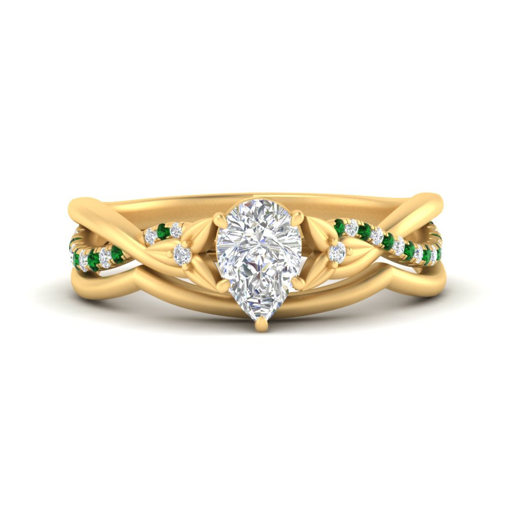 french-pave-pear-contour-emerald-wedding-band-in-yellow-gold-FD9986B1PEGEMGR-NL-YG
