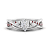 Load image into Gallery viewer, french-pave-pear-contour-ruby-wedding-band-in-white-gold-FD9986B1PEGRUDR-NL-WG