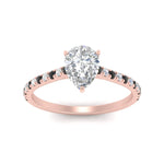 Load image into Gallery viewer, french-pave-pear-petite-black-diamond-engagement-ring-in-FD9918PERGBLACKANGLE3-NL-RG
