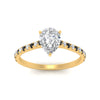 Load image into Gallery viewer, french-pave-pear-petite-black-diamond-engagement-ring-in-FD9918PERGBLACKANGLE3-NL-YG