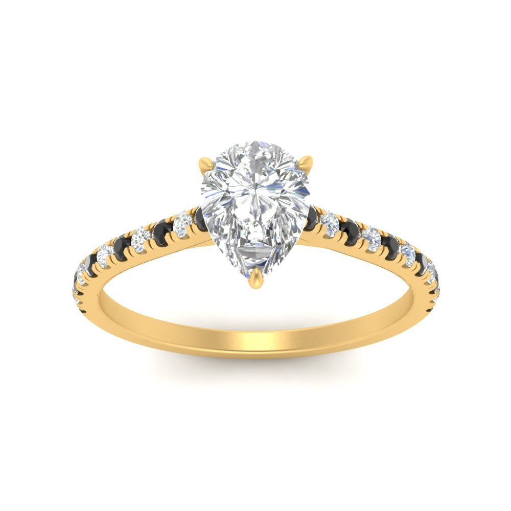 french-pave-pear-petite-black-diamond-engagement-ring-in-FD9918PERGBLACKANGLE3-NL-YG