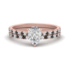 Load image into Gallery viewer, french-pave-pear-petite-black-diamond-wedding-ring-set-in-FD9918PEGBLACKANGLE3-NL-RG-B1