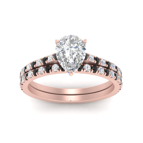 french-pave-pear-petite-black-diamond-wedding-ring-set-in-FD9918PEGBLACKANGLE3-NL-RG-B1