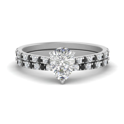 french-pave-pear-petite-black-diamond-wedding-ring-set-in-FD9918PEGBLACKANGLE3-NL-WG-B1