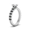 Load image into Gallery viewer, french-pave-pear-petite-black-diamond-wedding-ring-set-in-FD9918PEGBLACKANGLE3-NL-WG-B1
