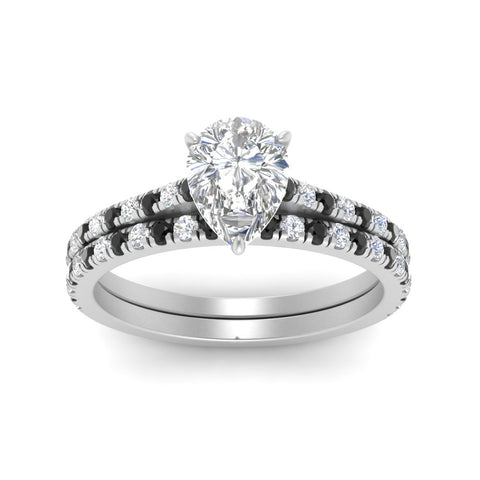 french-pave-pear-petite-black-diamond-wedding-ring-set-in-FD9918PEGBLACKANGLE3-NL-WG-B1