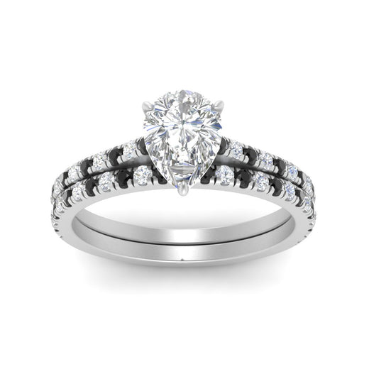 french-pave-pear-petite-black-diamond-wedding-ring-set-in-FD9918PEGBLACKANGLE3-NL-WG-B1