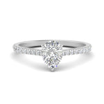 Load image into Gallery viewer, french-pave-pear-petite-diamond-engagement-ring-in-FD9918R

