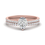 Load image into Gallery viewer, french-pave-pear-petite-diamond-wedding-ring-set-in-FD9918PEANGLE3-NL-RG-B1
