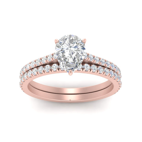 french-pave-pear-petite-diamond-wedding-ring-set-in-FD9918PEANGLE3-NL-RG-B1