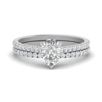 Load image into Gallery viewer, french-pave-pear-petite-diamond-wedding-ring-set-in-FD9918PEANGLE3-NL-WG-B1
