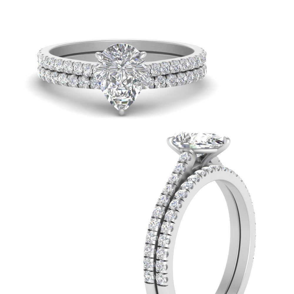 french-pave-pear-petite-diamond-wedding-ring-set-in-FD9918PEANGLE3-NL-WG-B1