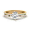 Load image into Gallery viewer, french-pave-pear-petite-diamond-wedding-ring-set-in-FD9918PEANGLE3-NL-YG-B1