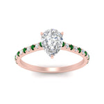 Load image into Gallery viewer, french-pave-pear-petite-emerald-engagement-ring-in-FD9918PERGEMGRANGLE3-NL-RG
