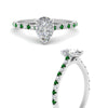 Load image into Gallery viewer, french-pave-pear-petite-emerald-engagement-ring-in-FD9918PERGEMGRANGLE3-NL-WG