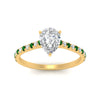 Load image into Gallery viewer, french-pave-pear-petite-emerald-engagement-ring-in-FD9918PERGEMGRANGLE3-NL-YG