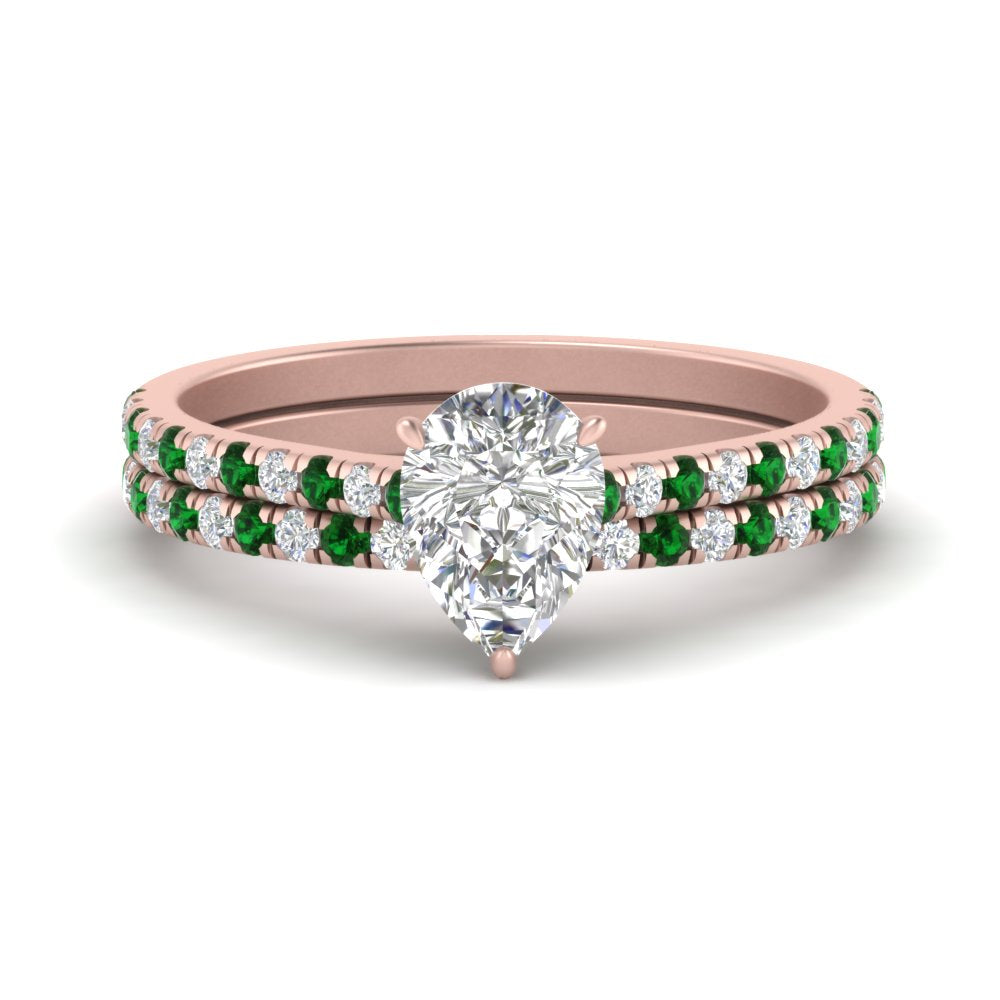 french-pave-pear-petite-emerald-wedding-ring-set-in-FD9918PEGEMGRANGLE3-NL-RG-B1