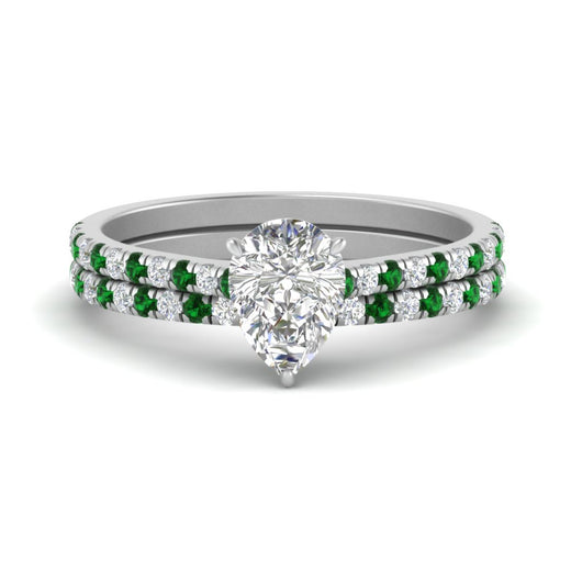 french-pave-pear-petite-emerald-wedding-ring-set-in-FD9918PEGEMGRANGLE3-NL-WG-B1
