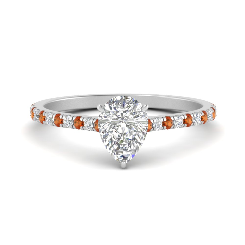 french-pave-pear-petite-orange-sapphire-engagement-ring-in-FD9918PERGSAORANGLE3-NL-WG