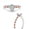 Load image into Gallery viewer, french-pave-pear-petite-orange-sapphire-engagement-ring-in-FD9918PERGSAORANGLE3-NL-WG