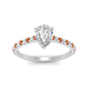Load image into Gallery viewer, french-pave-pear-petite-orange-sapphire-engagement-ring-in-FD9918PERGSAORANGLE3-NL-WG