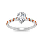 Load image into Gallery viewer, french-pave-pear-petite-orange-sapphire-engagement-ring-in-FD9918PERGSAORANGLE3-NL-WG

