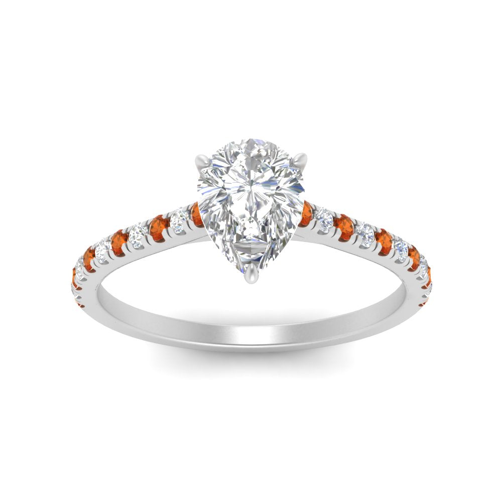 french-pave-pear-petite-orange-sapphire-engagement-ring-in-FD9918PERGSAORANGLE3-NL-WG