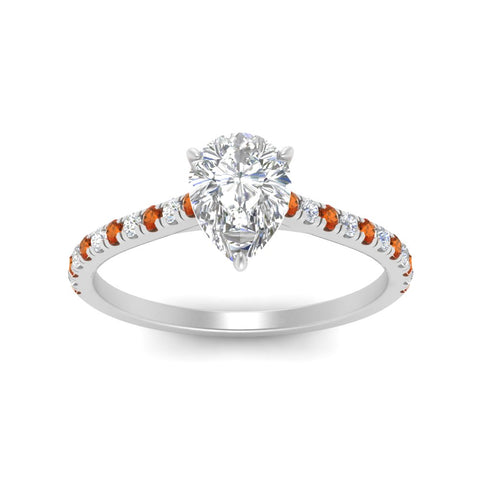 french-pave-pear-petite-orange-sapphire-engagement-ring-in-FD9918PERGSAORANGLE3-NL-WG