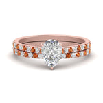 Load image into Gallery viewer, french-pave-pear-petite-orange-sapphire-wedding-ring-set-in-FD9918PEGSAORANGLE3-NL-RG-B1
