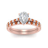Load image into Gallery viewer, french-pave-pear-petite-orange-sapphire-wedding-ring-set-in-FD9918PEGSAORANGLE3-NL-RG-B1