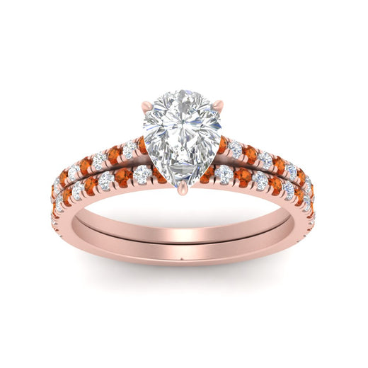 french-pave-pear-petite-orange-sapphire-wedding-ring-set-in-FD9918PEGSAORANGLE3-NL-RG-B1