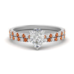 Load image into Gallery viewer, french-pave-pear-petite-orange-sapphire-wedding-ring-set-in-FD9918PEGSAORANGLE3-NL-WG-B1
