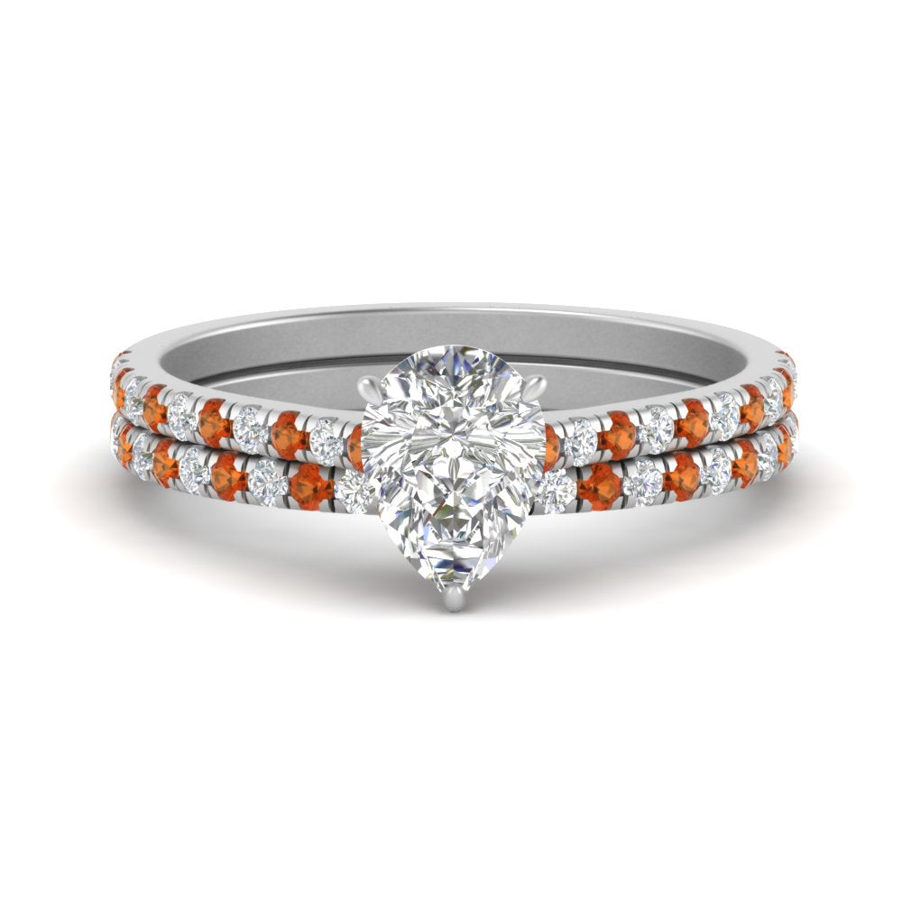 french-pave-pear-petite-orange-sapphire-wedding-ring-set-in-FD9918PEGSAORANGLE3-NL-WG-B1