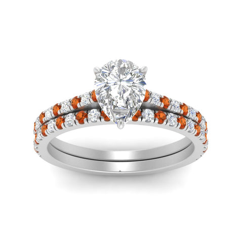 french-pave-pear-petite-orange-sapphire-wedding-ring-set-in-FD9918PEGSAORANGLE3-NL-WG-B1