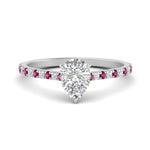 Load image into Gallery viewer, french-pave-pear-petite-pink-sapphire-engagement-ring-in-FD9918PERGSADRPIANGLE3-NL-WG
