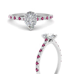 Load image into Gallery viewer, french-pave-pear-petite-pink-sapphire-engagement-ring-in-FD9918PERGSADRPIANGLE3-NL-WG
