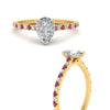 Load image into Gallery viewer, french-pave-pear-petite-pink-sapphire-engagement-ring-in-FD9918PERGSADRPIANGLE3-NL-YG