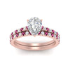 Load image into Gallery viewer, french-pave-pear-petite-pink-sapphire-wedding-ring-set-in-FD9918PEGSADRPIANGLE3-NL-RG-B1