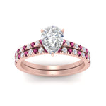 Load image into Gallery viewer, french-pave-pear-petite-pink-sapphire-wedding-ring-set-in-FD9918PEGSADRPIANGLE3-NL-RG-B1

