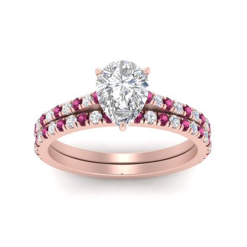 french-pave-pear-petite-pink-sapphire-wedding-ring-set-in-FD9918PEGSADRPIANGLE3-NL-RG-B1