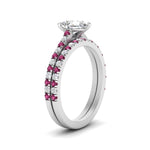 Load image into Gallery viewer, french-pave-pear-petite-pink-sapphire-wedding-ring-set-in-FD9918PEGSADRPIANGLE3-NL-WG-B1
